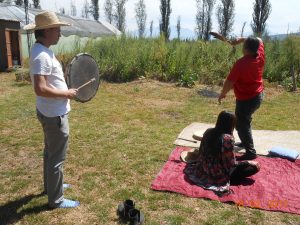 Ceremony of Bufo alvarius, or "the toad medicine" conducted by Samuel Amistron and Fernando Suárez in Xochimilco, Mexico City, February 2017