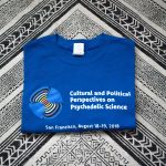 T-shirt Cultural and Political Perspectives in Psychedelic Science – Blue