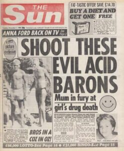 Tabloid Sensationalizing Fatalities of Women who used Ecstasy