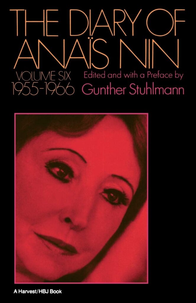 Cover of Anaïs Nin diary, 1966-1966 