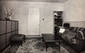 A woman lies on a couch after participating in a psychedelic trial at the Hollywood treatment center