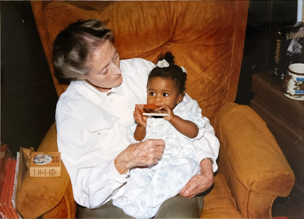 Jane Osmond and granddaughter Chelsea Osmond in the late 1990s