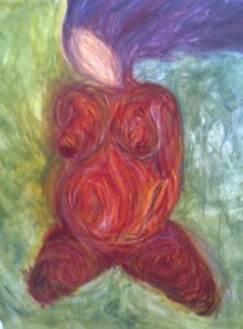A psychedelic childbirth, giving way to motherhood.