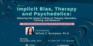Press Release – Chacruna Institute promotes its second workshop on implicit bias for Psychedelic Therapists, Researchers, and Educators