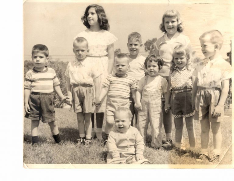 Yvonne Negrin, siblings, and neighborhood children