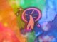 Railler les psychédéliques : une critique du dénigrement de la conférence Queering Psychedelics par Jacques Mabit A psychedelic mushroom with a queer rainbow background