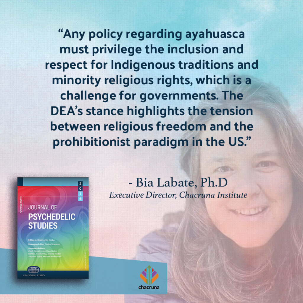 Bia Labate on DEA report on ayahuasca risks 