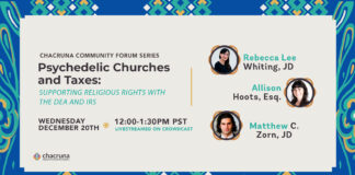 Psychedelic Churches and Taxes: Supporting Religious Rights with the DEA and IRS