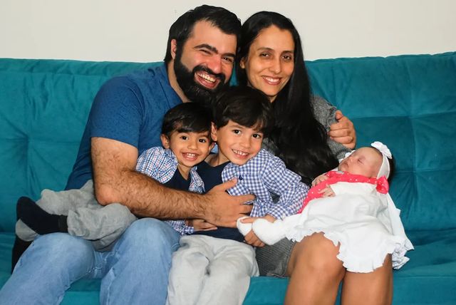 Glauber Loures de Assis and family, Jacqueline Alves Rodrigues, Gael, Guaracy, and Yara Maria 