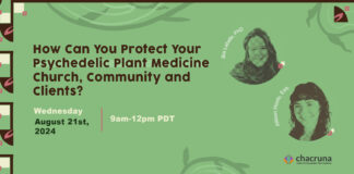 Workshop: How Can You Protect Your Psychedelic Plant Medicine Church, Community and Clients?