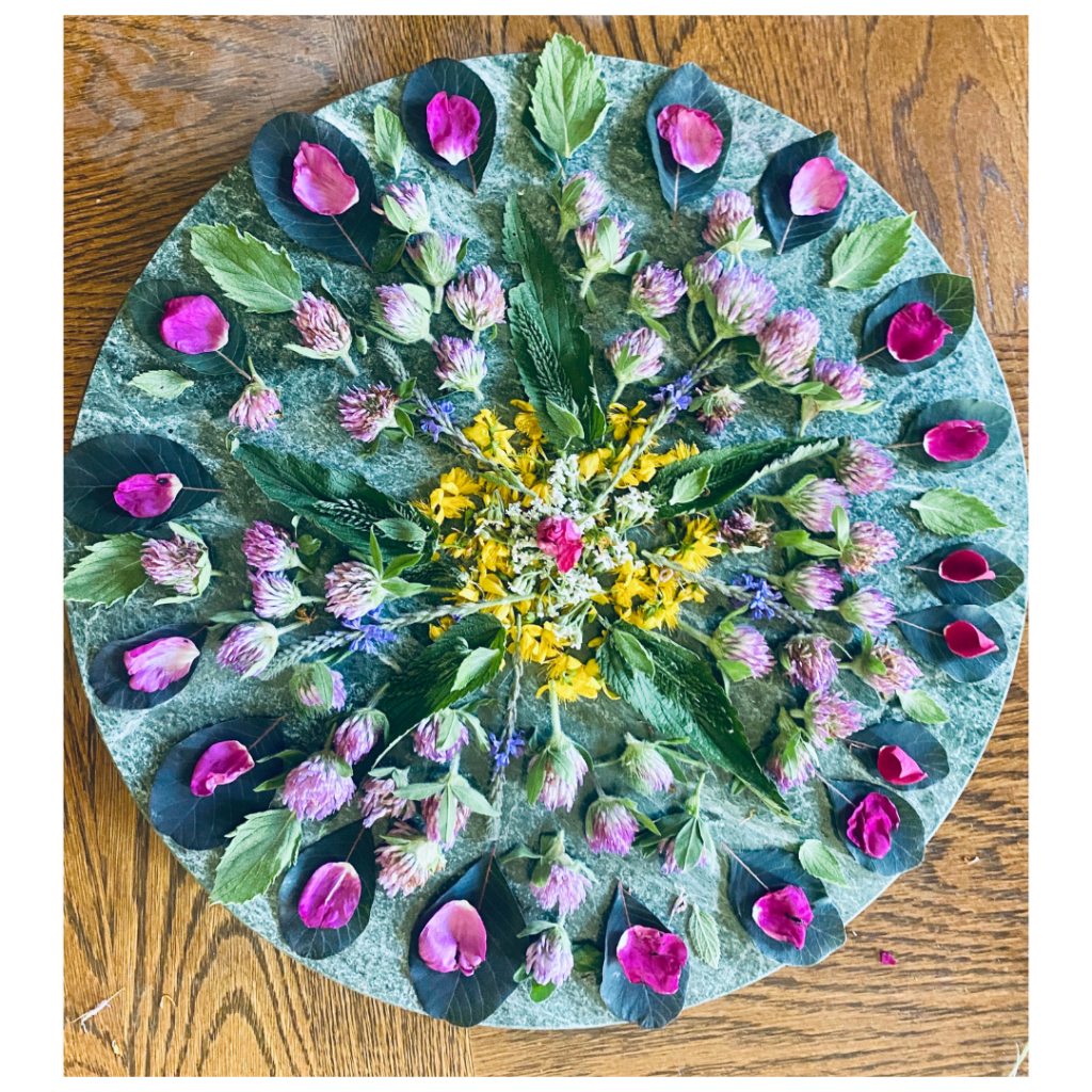 "Summer Mandala” Integration, Harvested Botanicals
