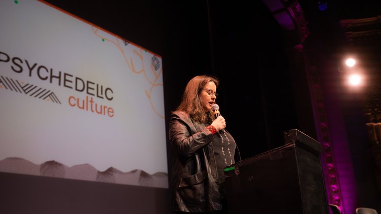 Bia Labate presenting Opening Remarks at Psychedelic Culture 2025