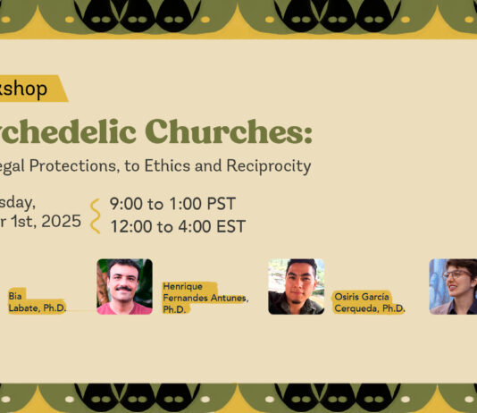 Workshop: Psychedelic Churches: From Legal Protections, to Ethics and Reciprocity (2025)