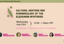 Cultural Heritage and Pharmacology of the Eleusinian Mysteries