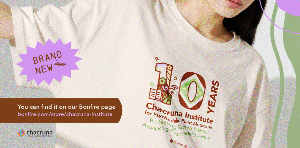 10 years of Chacruna t-shirt
